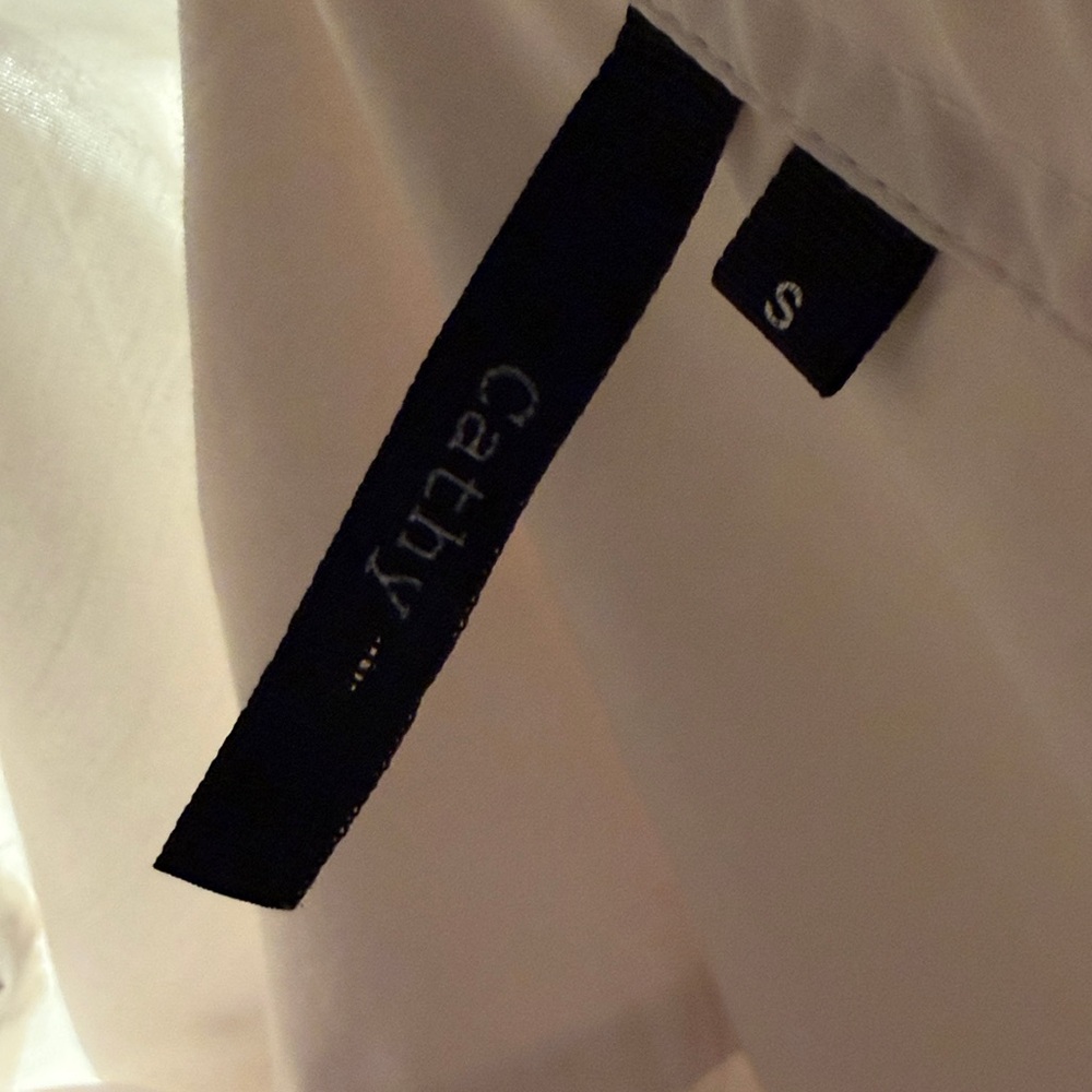 Women's White Button Down Shirt - Picture 3 of 5